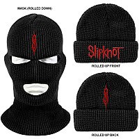 Slipknot winter beanie cap a maska, Logo Black