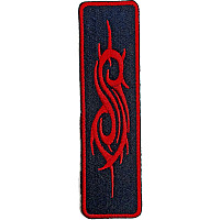 Slipknot tkaná nažehlovačka CO 100x28 mm, Red Tribal Sigil