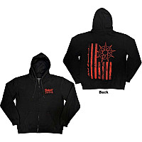 Slipknot mikina, 9-Point Flag Zipped BP Black, men´s