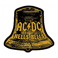 AC/DC tkaná patch PES 100 x 70 mm, Hells Bells Cut Out