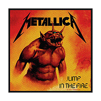 Metallica patch 100 x100 mm, Jump in The Fire