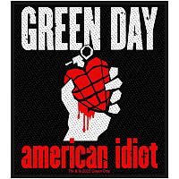 Green Day tkaná patch PES 100x90 mm, American Idiot 2