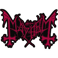 Mayhem patch PES 100 x 50 mm, Red Logo Cut Out