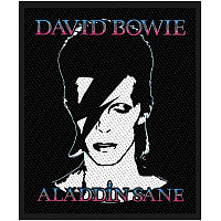 David Bowie tkaná patch PES 100x75 mm, Aladdin Sane 2