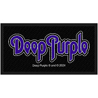 Deep Purple tkaná patch PES 100 x 50 mm, Logo