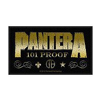 Pantera tkaná patch PES 100x45 mm, Whiskey Label