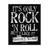 The Rolling Stones tkaná patch PES 100x80 mm, It's Only Rock N' Roll