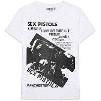 Sex Pistols t-shirt, Manchester Flyer White, men´s