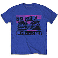 Sex Pistols t-shirt, Pretty Vacant Coaches Royal Blue, men´s