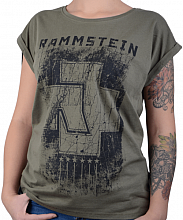 Rammstein t-shirt, Sechs Herzen BP Olive, ladies