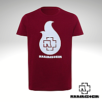 Rammstein t-shirt, Flamme Burgundy Red, kids