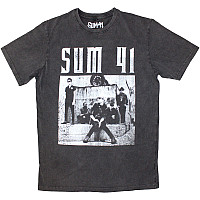 Sum 41 t-shirt, Box Photo Stone Wash Charcoal Grey, men´s