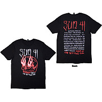 Sum 41 t-shirt, Tour '24 Skull BP Black, men´s