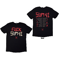 Sum 41 t-shirt, Tour '24 Fuck Sum 41 BP Black, men´s