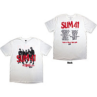 Sum 41 t-shirt, Tour '24 Spray Paint BP White, men´s