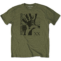 System Of A Down t-shirt, Intoxicated Military Green, men´s