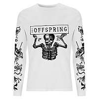 The Offspring t-shirt long rukáv, Skeletons White LS, men´s