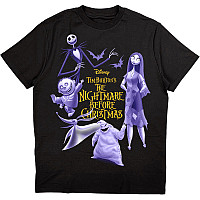 The Nightmare Before Christmas t-shirt, Purple Characters Black, men´s