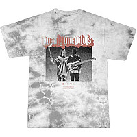 Twenty One Pilots t-shirt, Torch Bearers Dip Dye White and  Grey, men´s