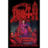 Death textile banner 68cm x 106cm, Scream Bloody Gore