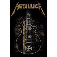 Metallica textile banner 70cm x 106cm, Hetfield Guitar Black