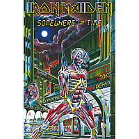 Iron Maiden textile banner 70cm x 106cm, Somewhere In Time