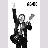AC/DC textile banner 70cm x 106cm, Angus Poster White