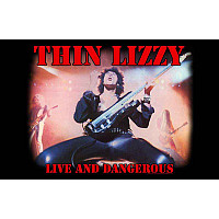 Thin Lizzy textile banner PES 70cm x 106cm, Live And Dangerous