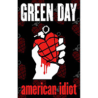 Green Day textile banner 70cm x 106cm, American Idiot