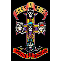 Guns N Roses textile banner PES 70cm x 106cm, Appetite For Destruction