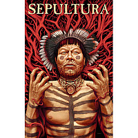 Sepultura textile banner PES 70cm x 106cm, Roots
