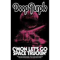 Deep Purple textile banner PES 70cm x 106cm, Space Truckin'