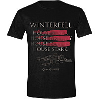 Hra o trůny t-shirt, Winterfell Full Circle, men´s