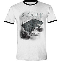 Hra o trůny t-shirt, Stark Storm Ringer, men´s
