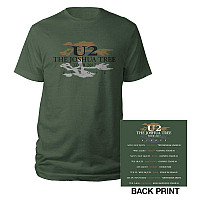 U2 t-shirt, Joshua Tree Logo 2017 BP Green, men´s