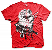 E.T. Mimozemšťan t-shirt, Biking Distressed Red, men´s