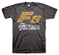 Fast & Furious t-shirt, F8 Distressed Logo Grey, men´s