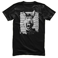 Shrek t-shirt, Donkey MugShot Black, men´s