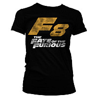 Fast & Furious t-shirt, F8 Distressed Logo Girly, ladies
