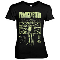 Frankenstein t-shirt, Retro Girly Black, ladies