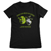 Shrek t-shirt, Make Waffles Girly Black, ladies
