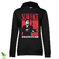 Scarface mikina, Say Hello To My Little Friend Organic Girly Black, ladies