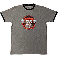 Van Halen t-shirt, Circle Logo Ringer Grey & Black, men´s