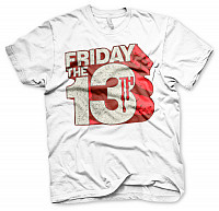 Friday the 13th t-shirt, Block Logo White, men´s