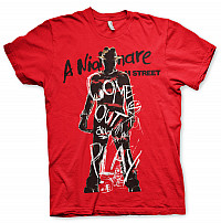 Freddy Krueger t-shirt, Come Out And Play Red, men´s
