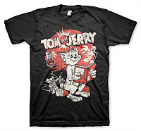 Tom & Jerry t-shirt, Vintage Comic Black, men´s