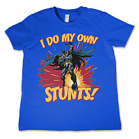 Batman t-shirt, I Do My Own Stunts Blue, kids