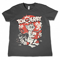 Tom & Jerry t-shirt, Vintage Comic Dark Grey, kids