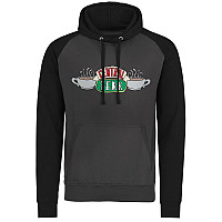 Friends mikina, Central Perk Baseball Hoodie Black, men´s