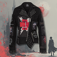 Rammstein jacket, Metal Patches Zip BP Black, ladies